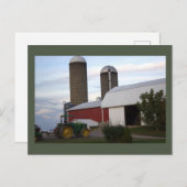 トラクターオンファームハガキ ポストカード (正面/裏面)