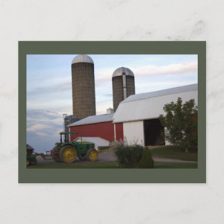 トラクターオンファームハガキ ポストカード