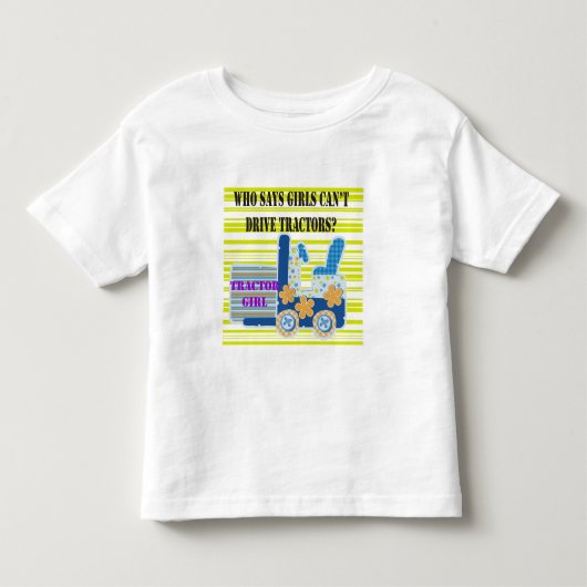トラクターガールTシャツ&ギフト トドラーTシャツ (正面)