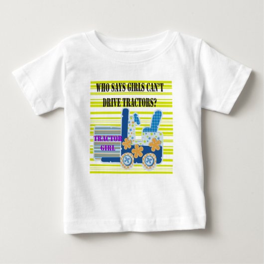 トラクターガールTシャツ&ギフト ベビーTシャツ (正面)