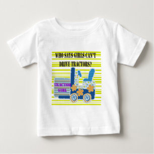 トラクターガールTシャツ&ギフト ベビーTシャツ