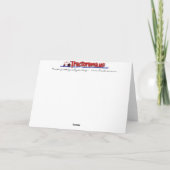 トラクタークリスマスカード:レッドトラクターバーンシーン シーズンカード (裏面)