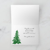 トラクタークリスマスカード:レッドトラクターバーンシーン シーズンカード (内部)