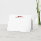 トラクタークリスマスカード:冬の納屋のシーン シーズンカード (裏面)