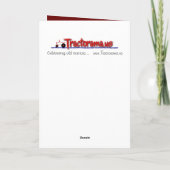 トラクタークリスマスカード:古いトラクターシート シーズンカード (裏面)