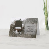 トラクタークリスマスカード:平和 シーズンカード (正面)