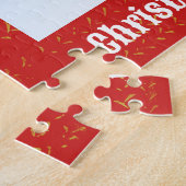 トラクタークリスマスファームスタイルパズル ジグソーパズル (側面)