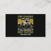 トラクターグランマファームギフト実在グランマスドライブトラ 名刺 (裏面)