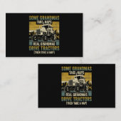 トラクターグランマファームギフト実在グランマスドライブトラ 名刺 (正面/裏面)