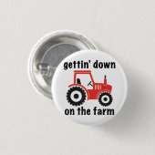 トラクターゲットダウンオンザファームカントリーBarn Danc 缶バッジ (正面&裏面)
