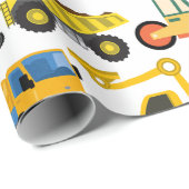 トラクターショベルブルドーザー建築車両 ラッピングペーパー (ロールコーナー)