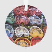 トラクターショーのトラクターの座席 オーナメント (裏面)