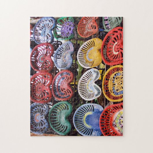 トラクターショーのトラクターの座席 ジグソーパズル (縦)