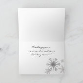 トラクターシーズンのグリーティングクリスマスカード シーズンカード (内部)