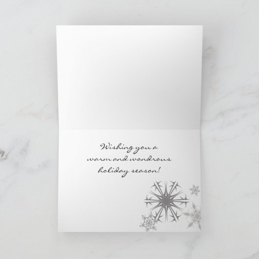 トラクターシーズンのグリーティングクリスマスカード シーズンカード (内部)