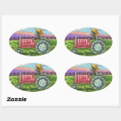 トラクターシール楕円形シート上の国アリ農場バグ 楕円形シール (シート)