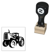 トラクタースケッチデザイン白い背景 ラバースタンプ (押印)