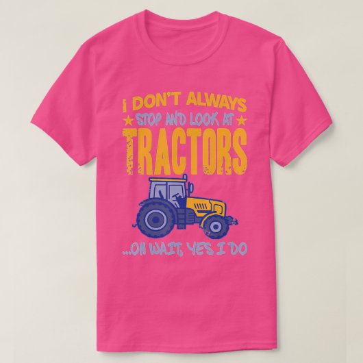 トラクターストップトラクターを見ない Tシャツ (デザイン正面)
