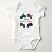 トラクターズダディーズボーイニューファームハンド ベビーボディスーツ (正面)