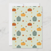 トラクターズパンプキンス誕生日第1ワン秋招待状 招待状 (裏面)