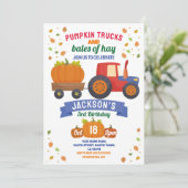 トラクターズパンプキン誕生日ハーベストパーティー 招待状 (スタンド正面)