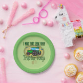 トラクタータフ1歳の誕生日 ペーパープレート (パーティー)