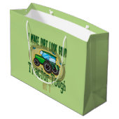 トラクタータフ1歳の誕生日 ラージペーパーバッグ (裏面アングル)