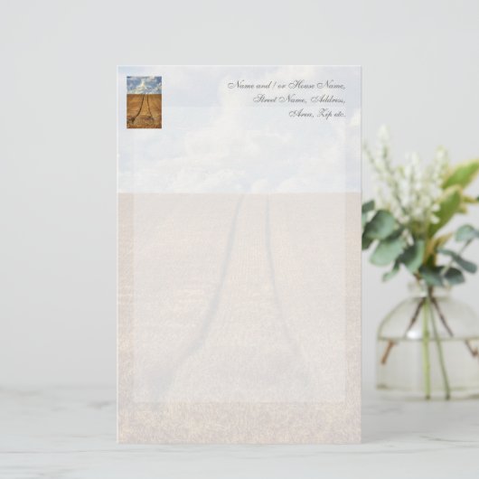 トラクタートラックでベレとゴーウィートのフィールド 便箋 (スタンド正面)