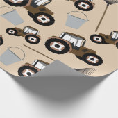 トラクタートラックパターンファーム機器 ラッピングペーパー (角)