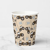 トラクタートラックパターンファーム機器 紙コップ (左)