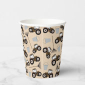 トラクタートラックパターンファーム機器 紙コップ (右)