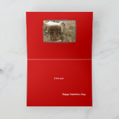 トラクターバレンタインカード：赤は愛の色である。 シーズンカード (内部)