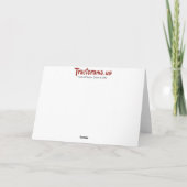 トラクターバレンタイン/誕生日カード – -農家の友人 シーズンカード (裏面)