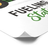 トラクターバースデーパーティーフーリングステーションサイン ポスター (角)