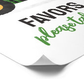 トラクターバースデーパーティー好意サイン ポスター (角)