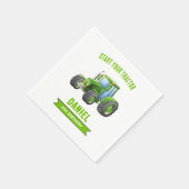 トラクターバースデーパーティー スタンダードカクテルナプキン (角)