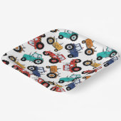 トラクターバースデーパーティー ペーパープレート (傾斜あり)