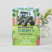 トラクターバースデーパーティー 招待状 (スタンド正面)