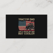 トラクターパパのような通常のパパトラクターファーザデー 名刺 (裏面)