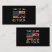 トラクターパパのような通常のパパトラクターファーザデー 名刺 (正面/裏面)
