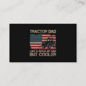 トラクターパパのような通常のパパトラクターファーザデー 名刺 (正面)