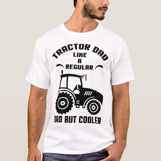 トラクターパパ:通常のパパのように Tシャツ (正面)