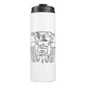 トラクターパーソナライズされたカントリー結婚式の贈り物 タンブラー (正面)