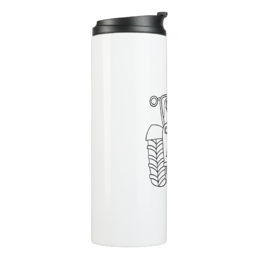 トラクターパーソナライズされたカントリー結婚式の贈り物 タンブラー (回転左)