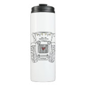 トラクターパーソナライズされたカントリー結婚式の贈り物 タンブラー (正面)