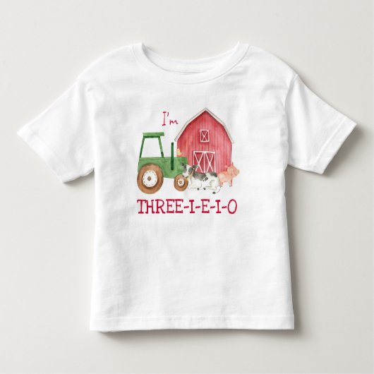 トラクターファームの3-I-E-I-O Tシャツ (正面)