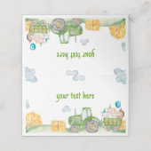 トラクターファームアニマルバースデーパーティー座席表 プレイスカード (外部開封)