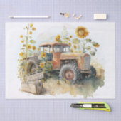 トラクターファームサンフラワー 薄葉紙 (クラフト)
