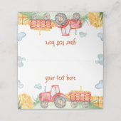 トラクターファームバースデーパーティー座席表 プレイスカード (外部開封)