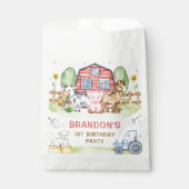 トラクターファーム動物1st誕生日 フェイバーバッグ (正面)